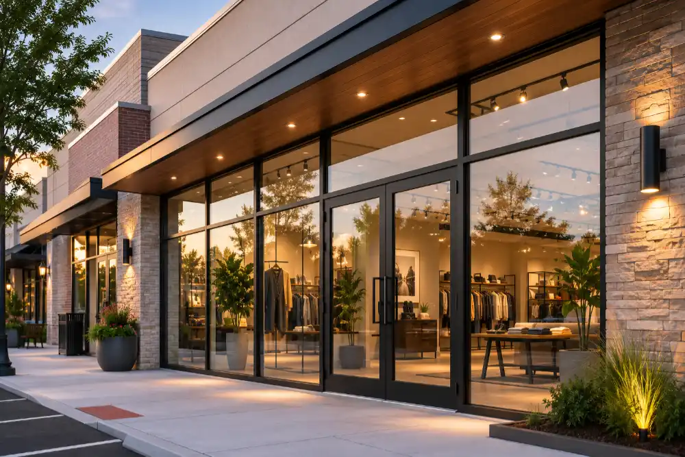 Retail Storefront made with Superior Replacement Windows commercial storefront windows in Phoenix Arizona